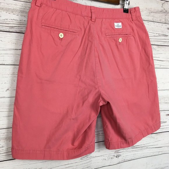 Vineyard Vines Mens Shorts 32 Pink Club Flat Front 100% Cotton Preppy Summer - Picture 2 of 11